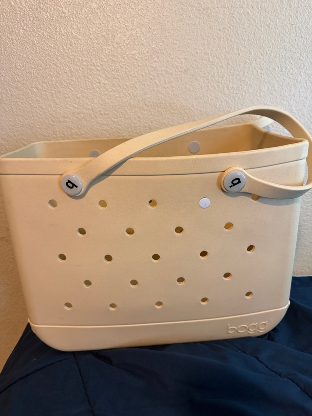 BOGG BAG Ivory Tote with Perforated Sides